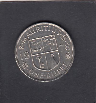 Beschrijving: 1 Rupee ELIZABETH II